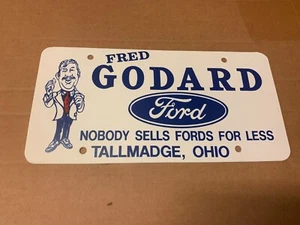 Fred Godard Ford Tallmadge Ohio Auto Concesionario Booster Placa de Licencia - Imagen 1 de 2
