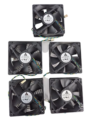 5er SET DELTA Lüfter, cooling fan AFB1212SH, 4-Pin, 120 x 120 x 25 mm, 12 V - Bild 1 von 4
