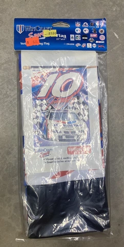 Johnny Benson Vertical Flag 27 x 37 WinCraft Sports NASCAR Flag #10 Vtg Sealed Cover