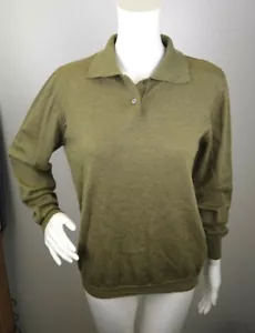 Women's Glenfield Italian Knitwear Wool Size M Green Jumper Sweater - Picture 1 of 6