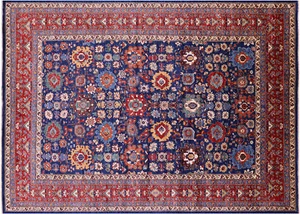 Blue Heriz Serapi Hand-Knotted Rug 9' 10" X 13' 8" - Q22787 - Picture 1 of 13