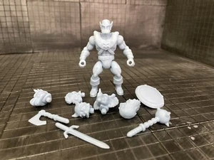 Glyos Battle Tribes Orc Adventurer Raider Figure Complete Blank Prototype Blue - Picture 1 of 1