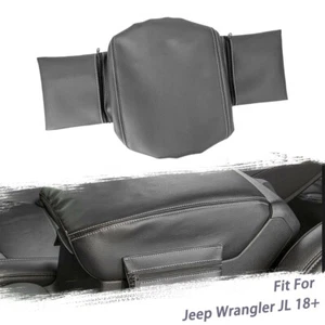 Storage Bag For Jeep Wrangler 18-22 Leather Center Console Lid Armrest Pad Cover - Bild 1 von 5