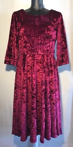 Neu! Misses Crushed Velour Ballettkleid Knielang Paragon - Bild 1 von 12