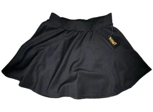 Spirit Halloween Women's Black Flare Mini Skirt Elastic Waist Size Medium - NEW - Picture 1 of 8