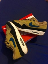 Nike Air Max 1 Green Moss Blue Force Black BNIB UK 10