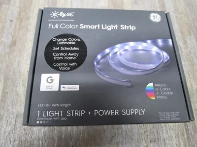 C BY GE FULL COLOR 80" IN. LENGTH SMART LED LIGHT STRIP WITH POWER SUPPLY SEALED - Image 1 of 4