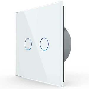Funk Glas Touch Lichtschalter Serienschalter Sensor Schalter Weiß LIVOLO - Bild 1 von 7