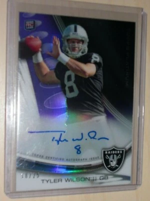 2013 Topps Platinum Football Rookie Refractor Autographs **Complete your sets** - Image 1 of 4