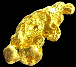.853 GRAMS AUSTRALIAN NATURAL PURE GOLD NUGGET GENUINE (94-98% PURE) #AUSSIE226 - Picture 1 of 6