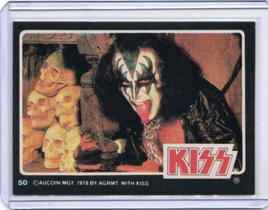 1979 Donruss Rock Stars Kiss Gene Simmons Card #50 - Picture 1 of 2