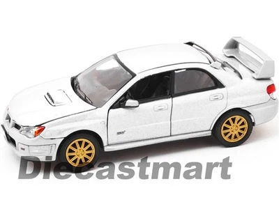 SUBARU IMPREZA WRX STi 1:24 DIECAST MODEL CAR BY MOTORMAX 73330 WHITE - Image 1 of 4
