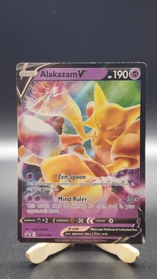Pokemon Alakazam V SWSH083 Sword & Shield Holo Black Star Promo Card LP - Image 1 of 2