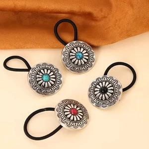 Western Equestrian Antique Silver Chain Necklace Set 3/8" X 20" - Picture 1 of 1