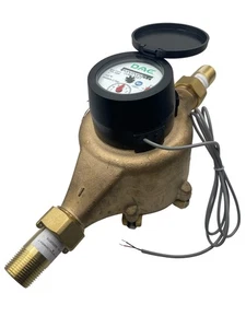 DAE PD-100f 1" LeadFree NSF61 IP68 Positive Displacement Water Meter, Cubic Feet - Picture 1 of 7