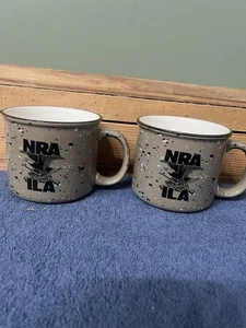 2er Set NRA-ILA 16 Unzen braun gesprenkelte Keramiktassen - National Rifle Association - Bild 1 von 11