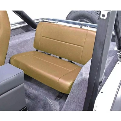 Rugged Ridge Standard Tan Second Row Bench Seat for Jeep CJ3 CJ5 CJ6 Wrangler YJ - Image 1 of 3