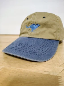 Australia Kangaroo Beige & Blue Baseball Cap Travel Hat Souvenir Adjustable OS - Picture 1 of 7
