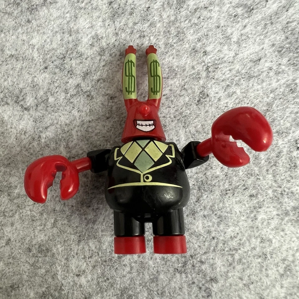 SpongeBob Squarepants Mega Bloks Series 3  Mr. Krabs Minifig Figure - Image 1 of 2