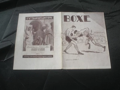 programme boxe boxing boxen WAGRAM 1938 MARCEL CERDAN & AL BAKER   RENARD POPULO - Photo 1/4