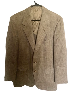 Mens Oxxford Clothes Linen Blend Sportcoat Jacket Blazer Mac Millan 42 - Image 1 of 4
