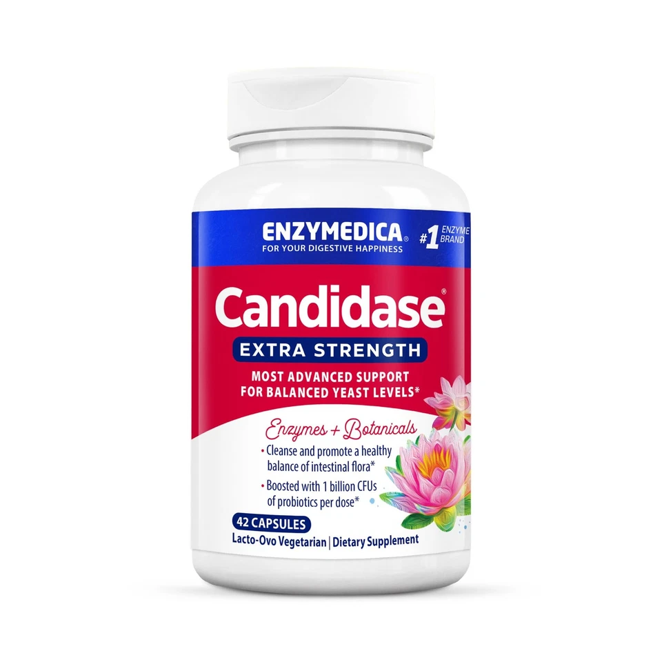 Extra Strength Candidase Enzymedica 42 Caps Expires May 2020