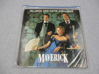 Maverick LaserDisc Widescreen 2-Disc Set Mel Gibson Jodie Foster Warner 1994 PG - Image 1 of 4