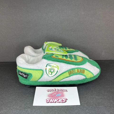 Vintage Sloffie FAIreland Futbol Soccer Slipper Shoes Size XXS US 11-13 Cover