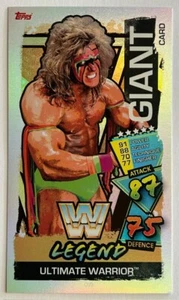 2021 Topps UK WWE Slam Attax - ULTIMATE WARRIOR Legend 3x5" Giant Card OV9 - Imagen 1 de 3