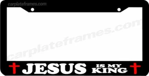 JESUS IS MY KING Christian Jesus License Plate Frame - Picture 1 of 1