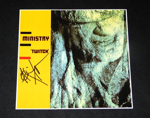 AL JOURGENSEN MINISTRY SIGNED TWITCH 12X12 ALBUM COVER PHOTO!!! Cover