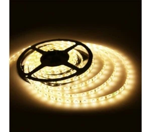 2 Striscie Led 3528 Bobina 12V Strip MT5 300 SMD 24W Resinata Bianco Caldo IP54 - Foto 1 di 1