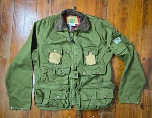 Vintage 1960's Ideal Fishing Jacket Trout Fly Fishing Stream Sz Small VG cond. - Picture 1 of 17