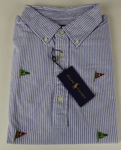 Polo Ralph Lauren SS Tejido Oxford Hampton $98-125 Nuevo con etiquetas Banderas Náuticas - Imagen 1 de 7