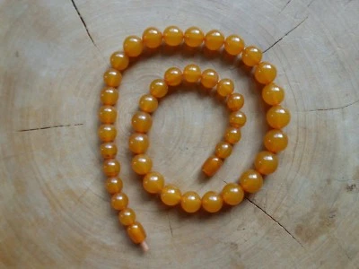 Amber Natur Bernstein Kette Kugel 34 Gr. Honig Butterscotch sehr sauber - Bild 1 von 3