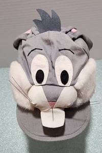 Looney Tunes Toppers 3D Hat Bugs Bunny Vtg 1989 Arbys Plush Snapback Youth Cap - Picture 1 of 9
