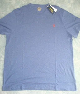 POLO RALPH LAUREN BLUE SHORT SLEEVE SLIM FIT T-SHIRT SIZE X-LARGE - Picture 1 of 3