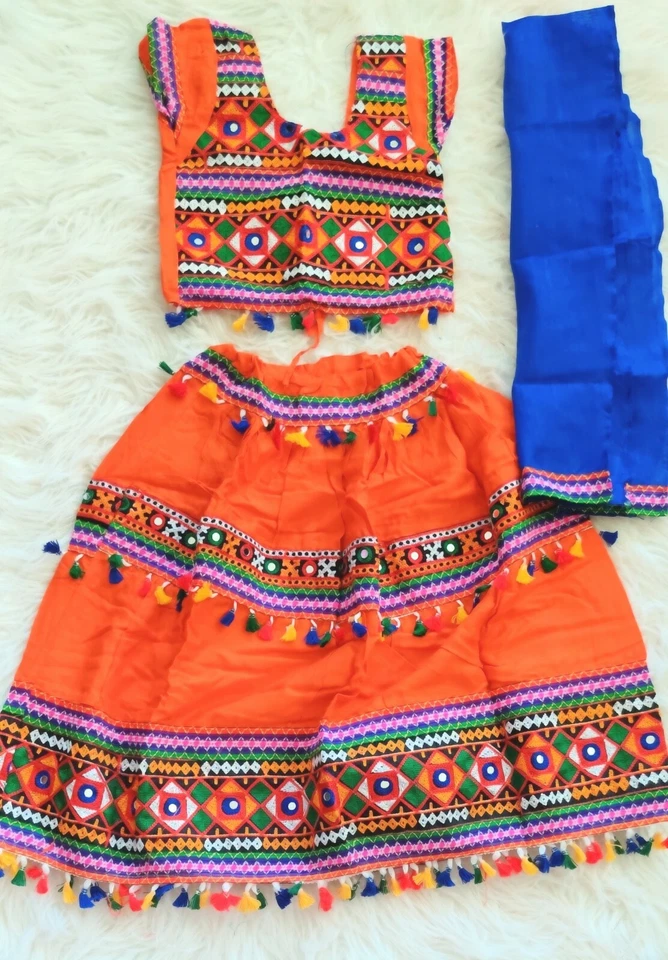 Vestido estilo indiano Chaniya choli/tradicional, 5 anos chaniya choli, Diwali  - Imagem 1 de 4