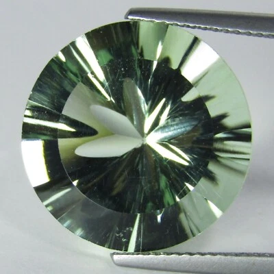 Excelente gema suelta corte diamante redondo amatista verde natural 14,90 quilates Ref VDO Foto 1 de 4