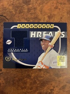 Tony Gwynn 2001 Donruss Elite Throwback Threads Game Worn Jersey #38 of 100