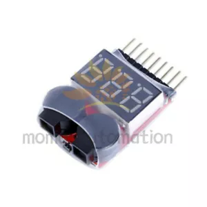 1-8S low voltage alarm battery voltage 2IN1 tester low voltage buzzer alarm #MO - Picture 1 of 1