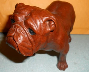 Bulldogge Statue USA handgefertigte Hundefigur 4 Zoll - Bild 1 von 12