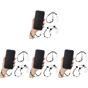 2 Pcs Hanging Chains Universal Beads Hearts Decorations Phone Beads Straps - Zdjęcie 1 z 12