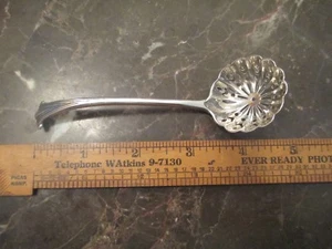 1902 Onslow Pattern London Sterling Silver 4.5" pierced spoon - Picture 1 of 1