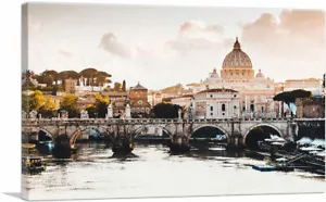 ARTCANVAS St. Peter's Cathedral Rome Italy Canvas Art Print - Picture 1 of 15