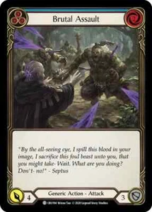 Brutal Assault (Blue) Crucible Of War 1st Edition Flesh And Blood TCG - Bild 1 von 1