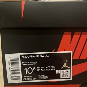 Nike Air Jordan 1 Low OG Shattered Backboard Starfish Size 9.5UK - Picture 1 of 6