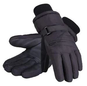 Andorra Waterproof Childrens  Winter Gloves  Black With Zipper - Picture 1 of 1