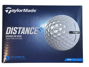Paquete de 1-12 pelotas de golf TaylorMade Distance 2021 blancas distancia máxima juego deportivo - Imagen 1 de 6