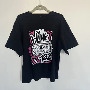 Blink 182 Shirt Adult Unisex Black Boombox Tee Medium - Picture 1 of 7
